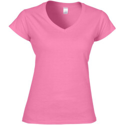 Gildan Dames zachte stijl korte mouw v-hals t-shirt