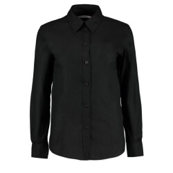 Kustom Kit Dames werkkleding oxford shirt met lange mouwen