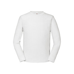 Fruit of the Loom Heren iconic 195 premium ringspun cotton t-shirt met lange mouwen