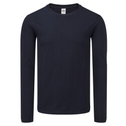 Fruit of the Loom Heren iconic 150 classic t-shirt met lange mouwen