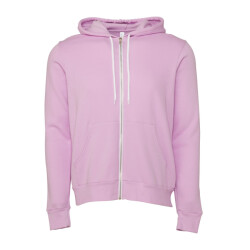 Bella + Canvas Unisex volwassen polycotton full zip hoodie