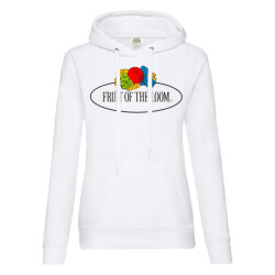 Fruit of the Loom Dames vintage logo bedrukte hoodie