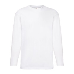 Fruit of the Loom Heren valueweight t-shirt met lange mouwen