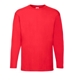 Fruit of the Loom Heren valueweight t-shirt met lange mouwen
