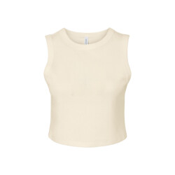 Bella + Canvas Dames muscle micro-rib cropped tank top