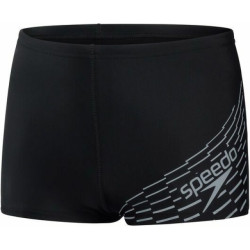 Speedo eco medley logo aqsh bla/gre zwemslip middel jongens -