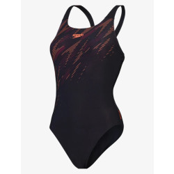 Speedo eco+ h-boom placem muscleb bla/red badpak sport dames