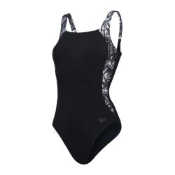 Speedo eco lunalustre pr shaping 1p bla/gr badpak sport dames