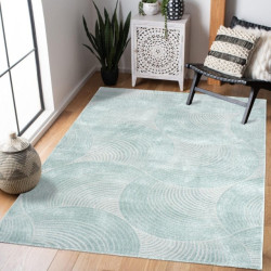 Muratap Fancy japandi effen laagpolig modern vloerkleed groen 200x290 cm- 200x290