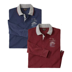 Atlas For Men Heren klassiek poloshirt (set van 2)