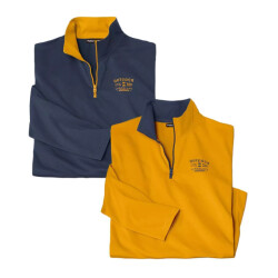Atlas For Men Heren top met ritssluiting (set van 2)