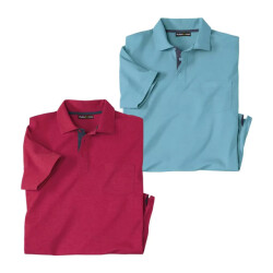 Atlas For Men Heren casual polo shirt (pack of 2)