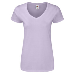 Fruit of the Loom Dames iconisch v hals t-shirt