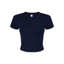 Bella + Canvas Dames micro-rib crop t-shirt