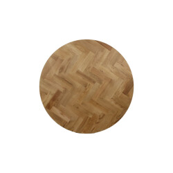 HSM Collection -rond tafelblad fishbone-ø140x4--eiken