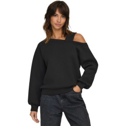 Only Onlnaomi l/s one shoulder cc swt black