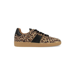DWRS Label Poona leopard b11456-09 / zwart