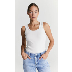 C.O.J. Denim Coj olivia top white