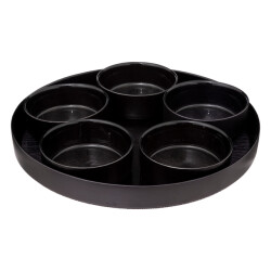 Secret de Gourmet Tapas-set astra glazen serveerschaal 6-delig 34x5 cm -