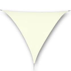 Hanse® Schaduwdoek driehoek waterafstotend 4,5x4,5x4,5 m creme