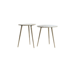 Light & Living bijzettafel zeca Ø48x53cm - set van 2