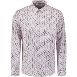 No Excess Shirt stretch allover printed mauve