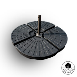 4gardenz ® 60 kg verzwaringsset parasolvoet voor zweefparasols vulbaar met