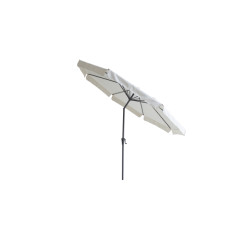 4gardenz ® parasol rond 300 cm met volant kantelbaar creme