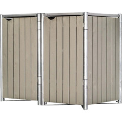 Hide ® containerombouw 2 afvalcontainers hd02406 kliko ombouw hout /staal