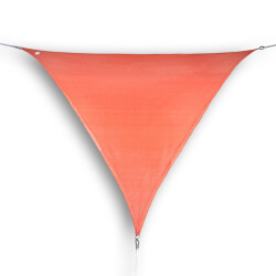 Hanse® Schaduwdoek driehoek waterdoorlatend 3x3x3 m zonnedoek terra