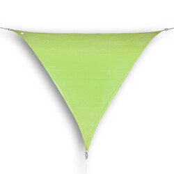 Hanse® Schaduwdoek driehoek waterdoorlatend 4x4x4 m zonnedoek lime