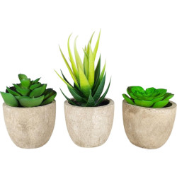 GreenDream ® 3 stuks kunstplanten nep planten vetplanten cadeautip