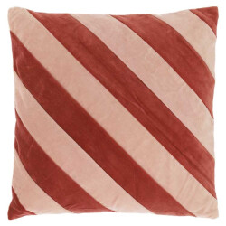Unique Living sierkussen zoya old pink / redwood -45x45cm
