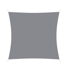 Hanse® Schaduwdoek vierkant waterdoorlatend 5x5 m zonnedoek licht