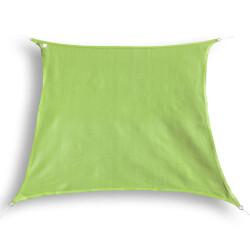 Hanse® Schaduwdoek vierkant waterdoorlatend 3x3 m zonnedoek lime