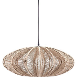 Vtw Living Sfeervolle hanglamp beige 60 x 25 cm zwarte hanglampen slaapkamer -