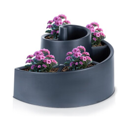4goodz Kunststof plantenbak rond 54x45x34cm -
