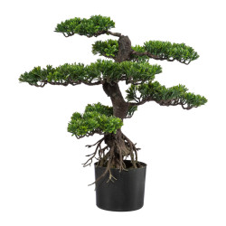 Kopu ® kunstplant bonsai 65 cm in zwarte pot bonsai boompje