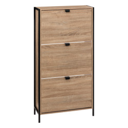 5Five Schoenenkast aliaj 3 klaplades 24x63x122 cm klepkast voor 18 paar