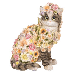 Clayre & Eef Decoratie beeld kat 31 cm kunststof