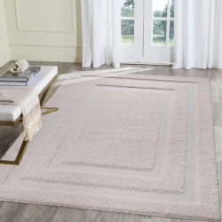 Muratap Luxus shaggy plus hoogpolig vloerkleed modern geometrisch design uni effen