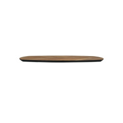 HSM Collection -tafelblad fishbone danish 120x60x3 naturel/zwarte rand eik