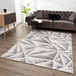 Muratap Evra abstract vloerkleed modern design laagpolig tapijt creme-