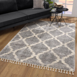 Muratap Oslo hoogpolig vloerkleed scandinavisch design - franjes- 120x170 cm