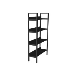 4livingz Retro boekenkast met 4 planken 30x80x144 cm /bruin