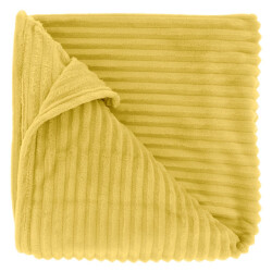 Unique Living plaid dez lemon yellow -150x200cm