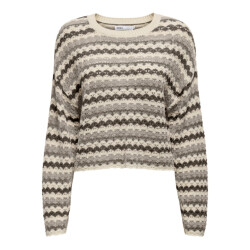Only Onlasa ls short o-neck cc knt dessin