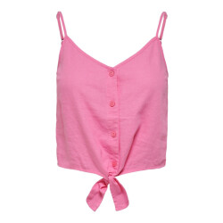 Only Onlcaro strap linen blend knot top -