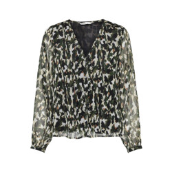 Only Onlluna ls v-neck top cs ptm dessin