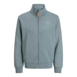 Jack & Jones jprblufrankie sweat zip high neck 12275675 stormy sea
